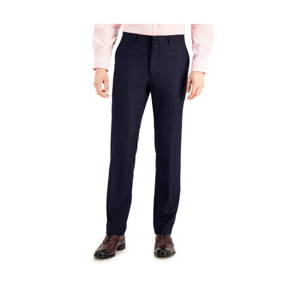 Kenneth Cole Reaction Techni-Cole Suit Separate Slim-Fit Pants Navy Size 36x30